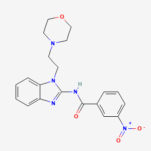 	1-(2-(4-Morpholinyl)ethyl)-2-(3-nitrobenzoylamino)benzimidazole