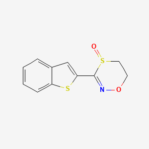 1,4,2-Oxathiazine, 3-benzo[b]thien-2-yl-5,6-dihydro-, 4-oxide