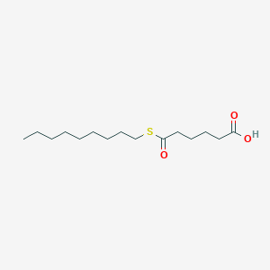 6-Nonylsulfanyl-6-oxohexanoic acid | C15H28O3S | CID 121004758 - PubChem