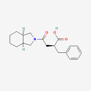 2H-Isoindole-2-butanoic acid, octahydro-γ-oxo-α-(phenylmethyl)-, calcium salt, hydrate (2:1:2), (αS,3aR,7aS)-