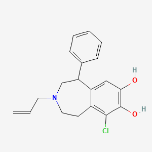 1H-3-Benzazepine-7,8-diol, 6-chloro-2,3,4,5-tetrahydro-1-phenyl-3-(2-propen-1-yl)-