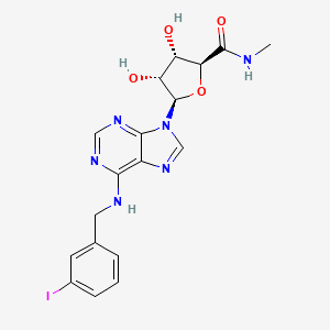 	1-Deoxy-1-[6-[[(3-iodophenyl)methyl]amino]-9H-purin-9-yl]-N-methyl-β-D-ribofuranuronamide