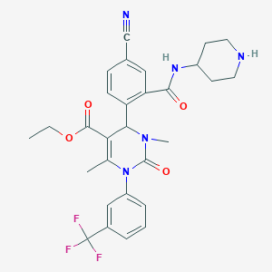 Cenobamate [(1R)-1-(2-chlorophenyl)-2-(tetrazol-2-yl)ethyl]carbamate image