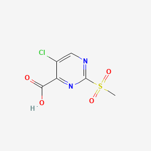 	5-Chloro-2-(methylsulfonyl)-4-pyrimidinecarboxylic acid