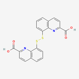 8,8'-Dithiobis[2-quinolinecarboxylic acid] | C20H12N2O4S2 - PubChem