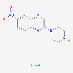 6-Nitro-2-(piperazin-1-yl)quinoxaline hydrochloride