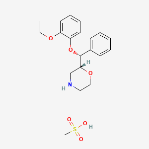 Morpholine, 2-[(R)-(2-ethoxyphenoxy)phenylmethyl]-, (2R)-, methanesulfonate (1:1)