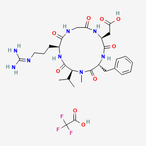 	Cyclo(L-arginylglycyl-L-α-aspartyl-D-phenylalanyl-N-methyl-L-valyl)