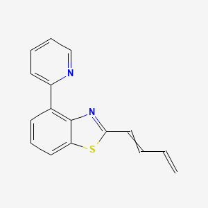 Pyridinyl-butadienyl-benzothiazole | C16H12N2S | CID 129848487 - PubChem