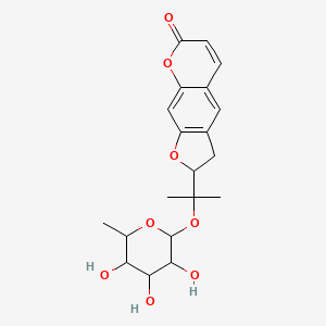 Marmesin rhamnoside | C20H24O8 | CID 131752678 - PubChem