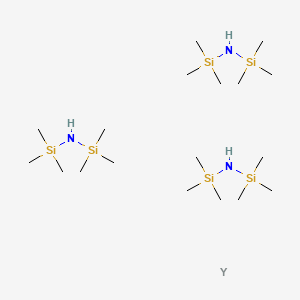 Dimethyl-(trimethylsilylamino)silyl]methane;yttrium, C18H57N3Si6Y