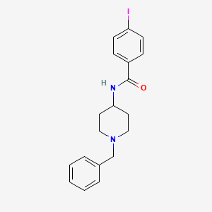 Benzamide, 4-iodo-N-[1-(phenylmethyl)-4-piperidinyl]-