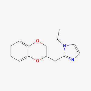 2-(2,3-dihydro-1,4-benzodioxin-3-ylmethyl)-1-ethylimidazole