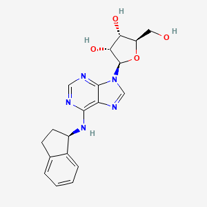 Adenosine, N-[(1R)-2,3-dihydro-1H-inden-1-yl]-