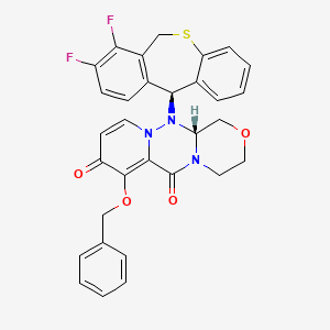 R 7 Benzyloxy 12 S 7 8 Difluoro 6 11 Dihydrodibenzo B E Thiepin 11 Yl 3 4 12 12a Tetrahydro 1h 1 4 Oxazino 3 4 C Pyrido 2 1 F 1 2 4 Triazine 6 8 Dione C31h25f2n3o4s Pubchem