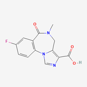 8-fluoro-5-methyl-6-oxo-4H-imidazo[1,5-a][1,4]benzodiazepine-3-carboxylic acid