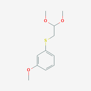 1-[(2,2-dimethoxyethyl)thio]-3-methoxy-Benzene