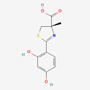 (2Z,4S)-2-(2-hydroxy-4-oxocyclohexa-2,5-dien-1-ylidene)-4-methyl-1,3-thiazolidine-4-carboxylic acid