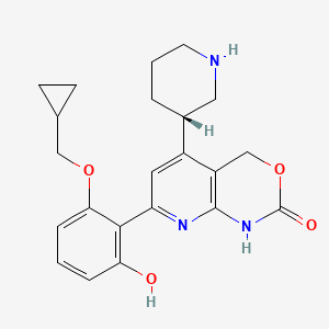 2H-Pyrido[2,3-d][1,3]oxazin-2-one, 7-[2-(cyclopropylmethoxy)-6-hydroxyphenyl]-1,4-dihydro-5-(3S)-3-piperidinyl-