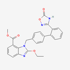 Methyl 2-ethoxy-1-((2'-(5-oxo-2,5-dihydro-1,2,4-oxadiazol-3-yl)-[1,1'-biphenyl]-4-yl)methyl)-1H-benzo[d]imidazole-7-carboxylate