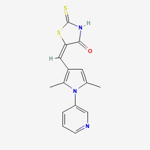 5-[[2,5-Dimethyl-1-(3-pyridinyl)-1H-pyrrol-3-yl]methylene]-2-thioxo-4-thiazolidinone