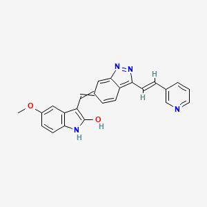 5-methoxy-3-((3-((E)-2-(pyridin-3-yl)vinyl)-1H-indazol-6-yl)methylene ...