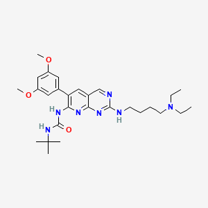 1-tert-butyl-3-(2-(4-(diethylamino)butylamino)-6-(3,5-dimethoxyphenyl)pyrido[2,3-d]pyrimidin-7-yl)urea