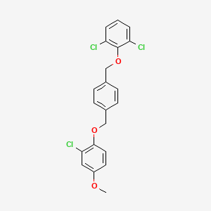 1,3-dichloro-2-((4-((2-chloro-4-methoxyphenoxy)methyl)benzyl)oxy)benzene