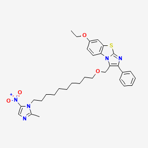 6 Ethoxy 1 10 2 Methyl 5 Nitroimidazol 1 Yl Decoxymethyl 2 Phenylimidazo 2 1 B 1 3 Benzothiazole C32h39n5o4s Pubchem