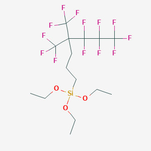 Triethoxy[4,4-bis(trifluoromethyl)-5,5,6,6,7,7,7-heptafluoroheptyl]silane