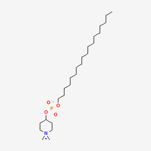 Piperidinium, 4-[[hydroxy(octadecyloxy)phosphinyl]oxy]-1,1-dimethyl-, inner salt