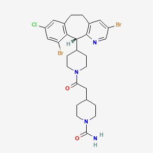 1-Piperidinecarboxamide, 4-[2-[4-[(11R)-3,10-dibromo-8-chloro-6,11-dihydro-5H-benzo[5,6]cyclohepta[1,2-b]pyridin-11-yl]-1-piperidinyl]-2-oxoethyl]-