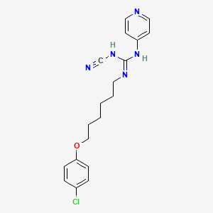 	N-[6-(4-Chlorophenoxy)hexyl]-N'-cyano-N''-4-pyridinylguanidine