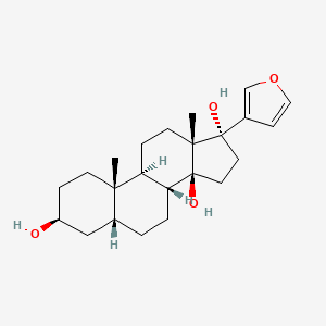 (3S,5R,8R,9S,10S,13S,14S,17S)-17-(furan-3-yl)-10,13-dimethyl-2,3,4,5,6,7,8,9,11,12,15,16-dodecahydro-1H-cyclopenta[a]phenanthrene-3,14,17-triol