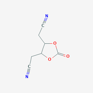 2-[5-(Cyanomethyl)-2-oxo-1,3-dioxolan-4-yl]acetonitrile | C7H6N2O3 ...