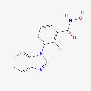 3-(benzimidazol-1-yl)-N-hydroxy-2-methylbenzamide | C15H13N3O2 | CID ...