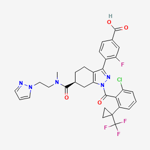 4-[(6S)-1-[2-chloro-6-[1-(trifluoromethyl)cyclopropyl]benzoyl]-6 ...