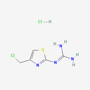 2 Guanidino 4 Chloromethylthiazole Hydrochloride C5h8cl2n4s Pubchem