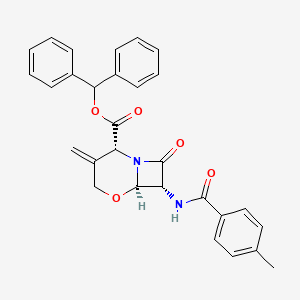 Benzhydryl (2R,6R,7R)-7-[(4-methylbenzoyl)amino]-3-methylidene-8-oxo-5-oxa-1-azabicyclo[4.2.0]octane-2-carboxylate