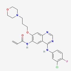 	N-(4-(3-chloro-4-fluorophenylamino)-7-(3-morpholinopropoxy)quinazolin-6-yl)acrylamide