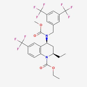 (2R,4S)-ethyl 2-ethyl-4-(methoxycarbonyl)-6-(trifluoromethyl)-3,4-dihydroquinoline-1(2H)-carboxylate