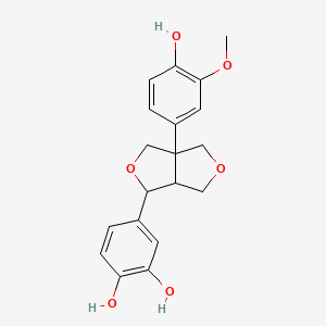 4-[3a-(4-hydroxy-3-methoxyphenyl)-3,4,6,6a-tetrahydro-1H-furo[3,4-c ...