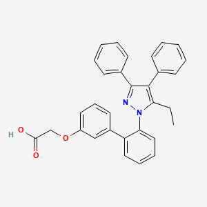 2-[[2'-(5-ethyl-3,4-diphenyl-1H-pyrazol-1-yl)[1,1'-biphenyl]-3-yl]oxy]-acetic acid