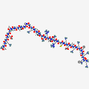 L-Leucinamide, L-lysyl-L-tryptophyl-L-lysyl-L-valyl-L-phenylalanyl-L-lysyl-L-lysyl-L-isoleucyl-L-α-glutamyl-L-lysyl-L-methionylglycyl-L-arginyl-L-asparaginyl-L-isoleucyl-L-arginyl-L-asparaginylglycyl-L-isoleucyl-L-valyl-L-lysyl-L-alanylglycyl-L-prolyl-L-a