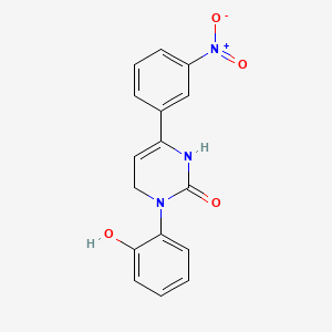 3,?6-?dihydro-?1-?(2-?hydroxyphenyl)-?4-?(3-?nitrophenyl)-?2(1H)-?pyrimidinone