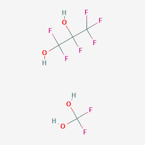 Difluoromethanediol; hexafluoropropane-1,2-diol | C4H4F8O4 | CID ...