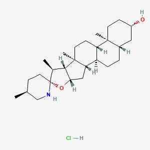 2-[3-[(3R)-3-[[2-chloro-3-(trifluoromethyl)phenyl]methyl-(2,2-diphenylethyl)amino]butoxy]phenyl]acetic acid;hydrochloride