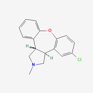 (3aR*,12bR*)-5-Chloro-2,3,3a,12b-tetrahydro-2-methyl-1H-dibenz[2,3:6,7]oxepino[4,5-c]pyrrole maleate