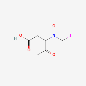 3-[Iodomethyl(oxido)amino]-4-oxopentanoic acid | C6H9INO4- | CID ...