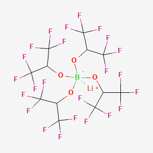 Lithium tetrakis(hexafluoroisopropyloxy)borate | C12H4BF24LiO4 | CID ...